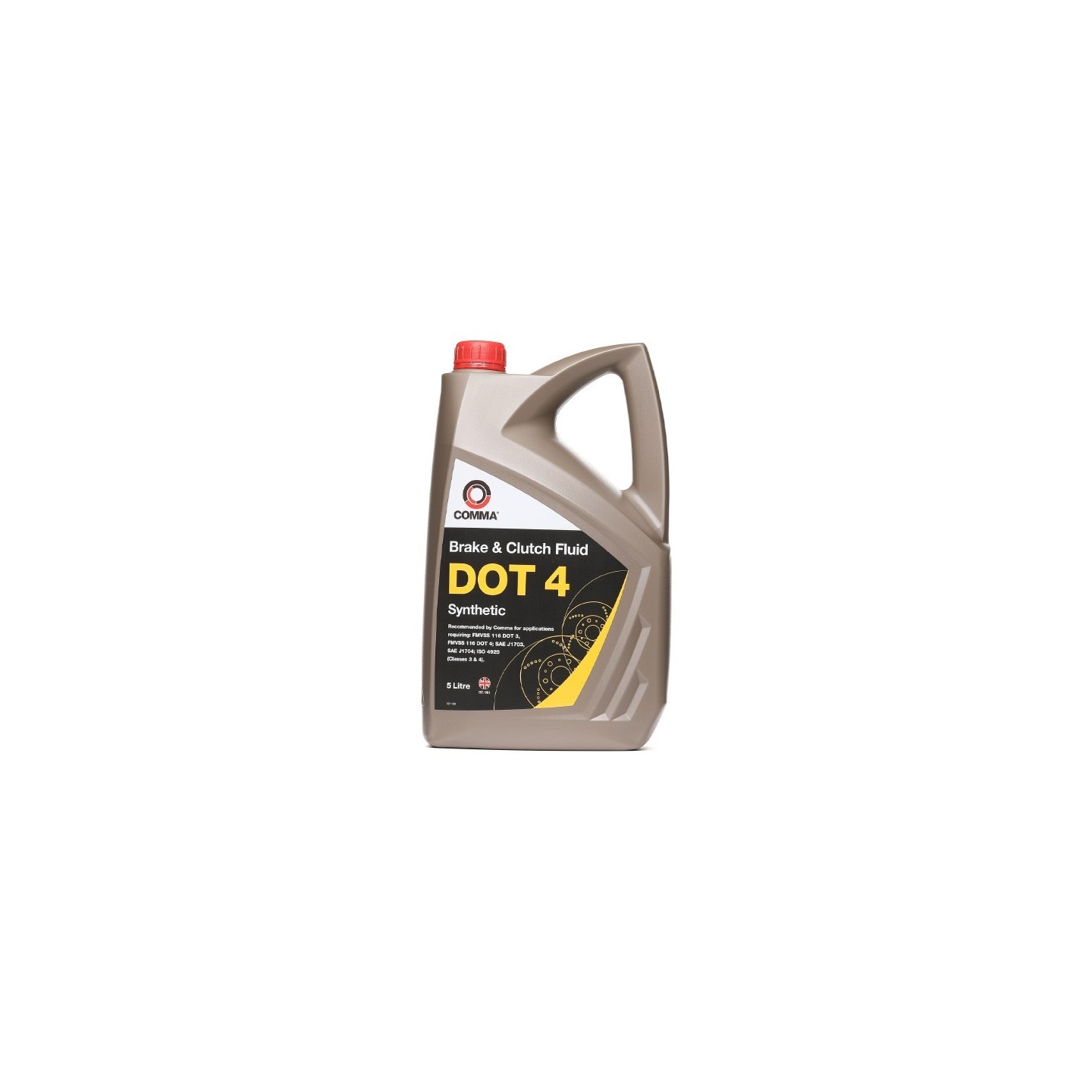 Remvloeistof DOT 4 - 5 liter Comma BF41L