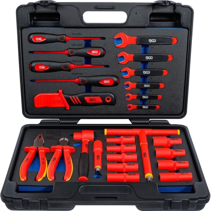 Ring/ratel steeksleutel set 7-delig metrisch