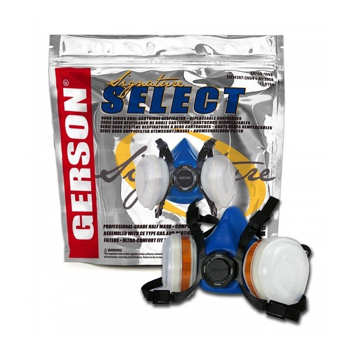Gerson 9311E2B halfgelaatsmasker spuitmasker Maat L