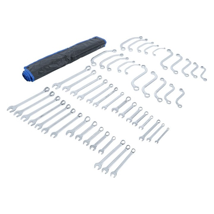 Ring/steeksleutel set 12-delig INCH maten