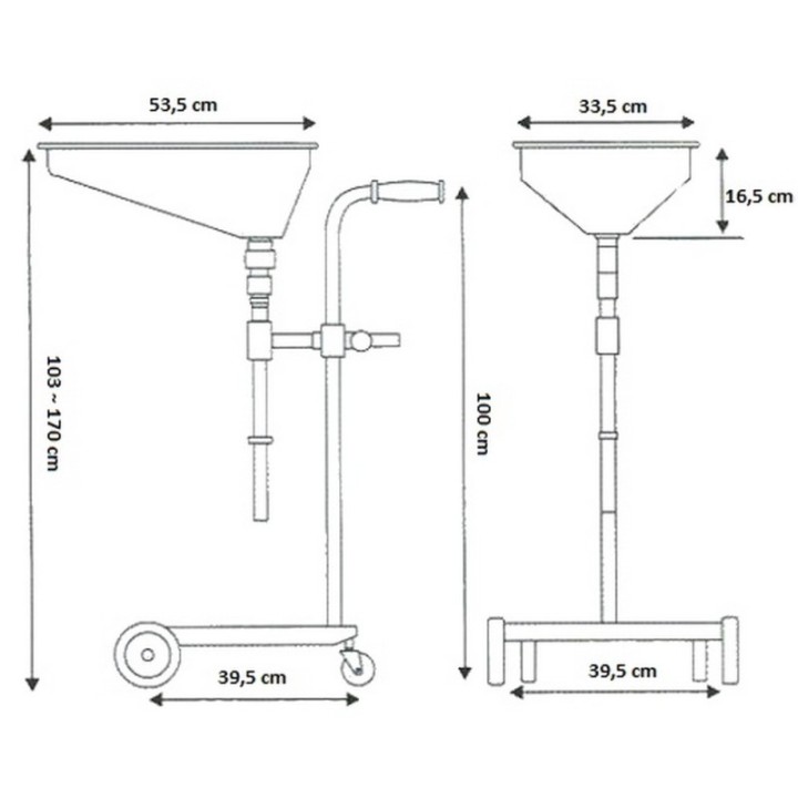 Olie opvangbak 75 liter
