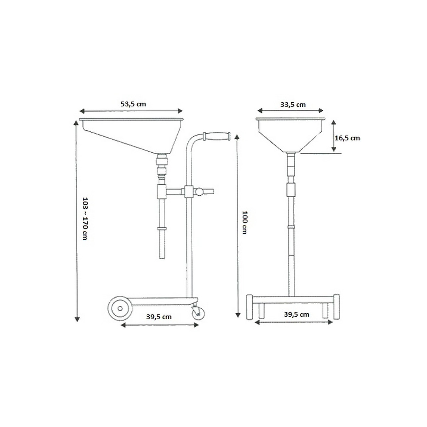 Olie opvangbak 75 liter