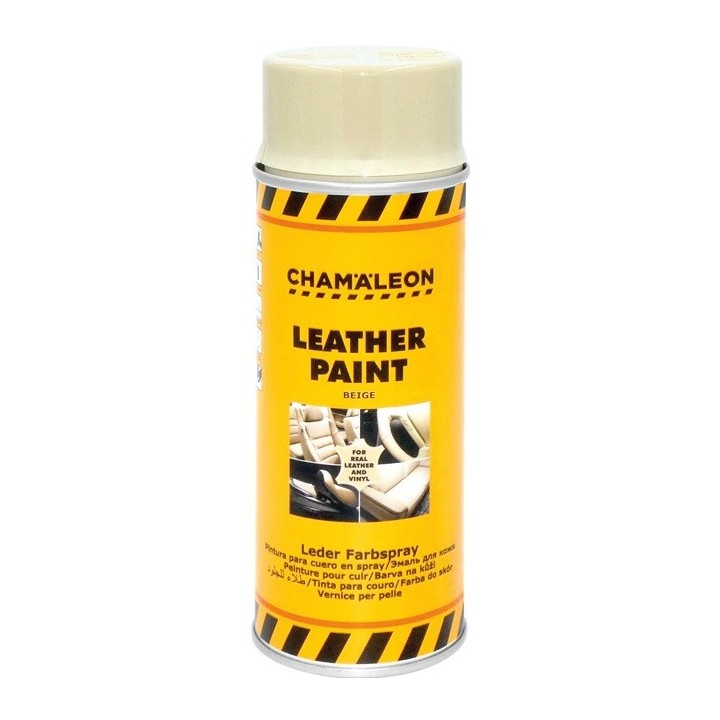 Leerverf beige / tan spuitbus 400 ml - Chamäleon