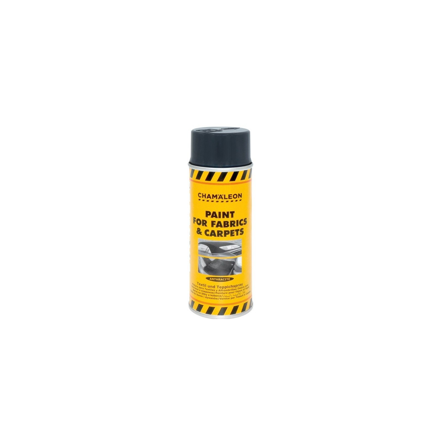 Verf voor stof en tapijt antraciet spuitbus 400 ml - Chamäleon