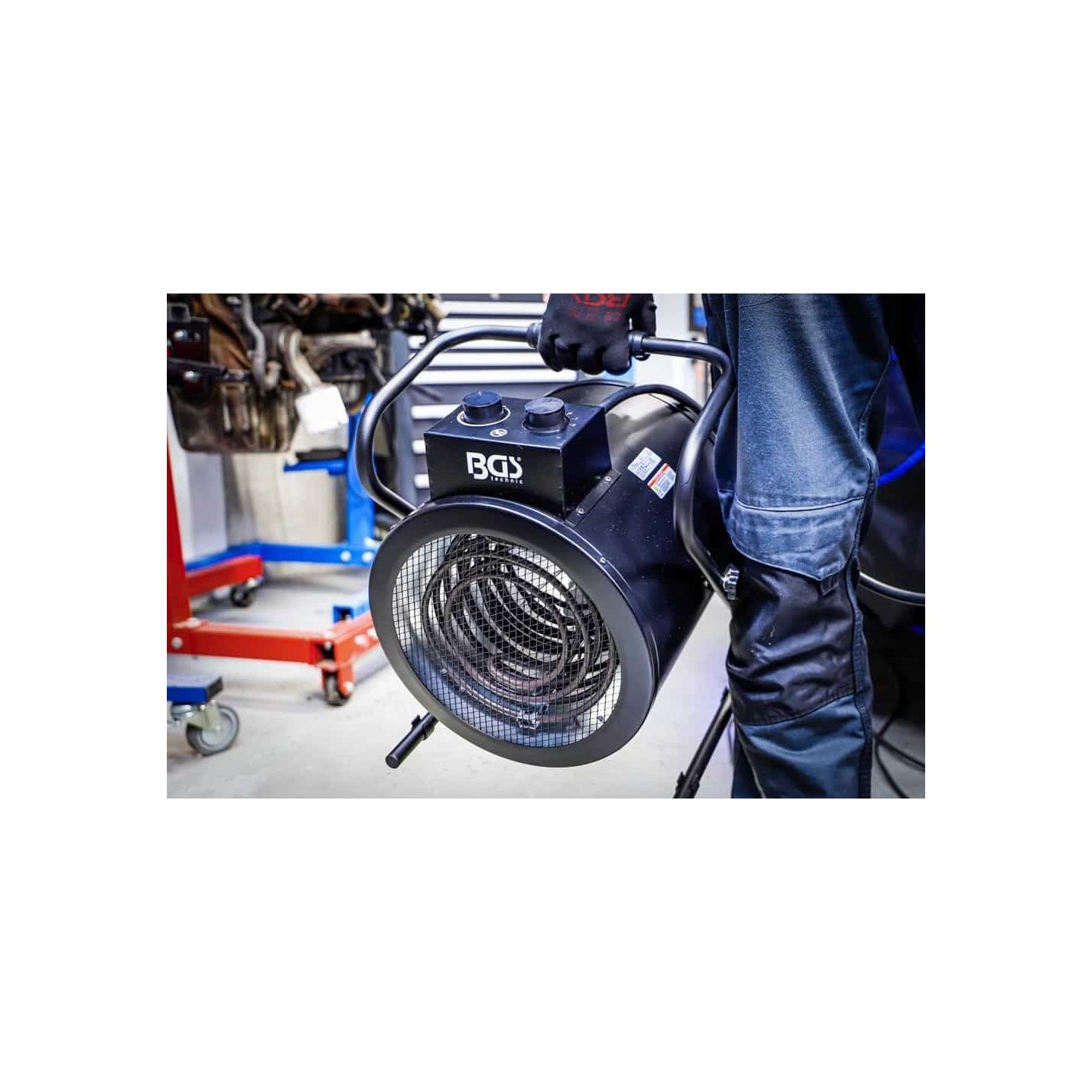 Heteluchtverwarmer elektrisch 9 kW - heater - kachel