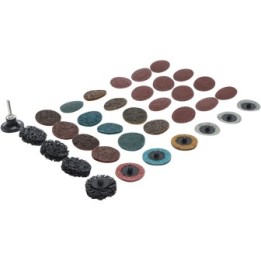 Quick-lock schuur en polijstset 25 delig