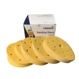 Schuurschijven Geel ø150mm 15 gaten - Finixa