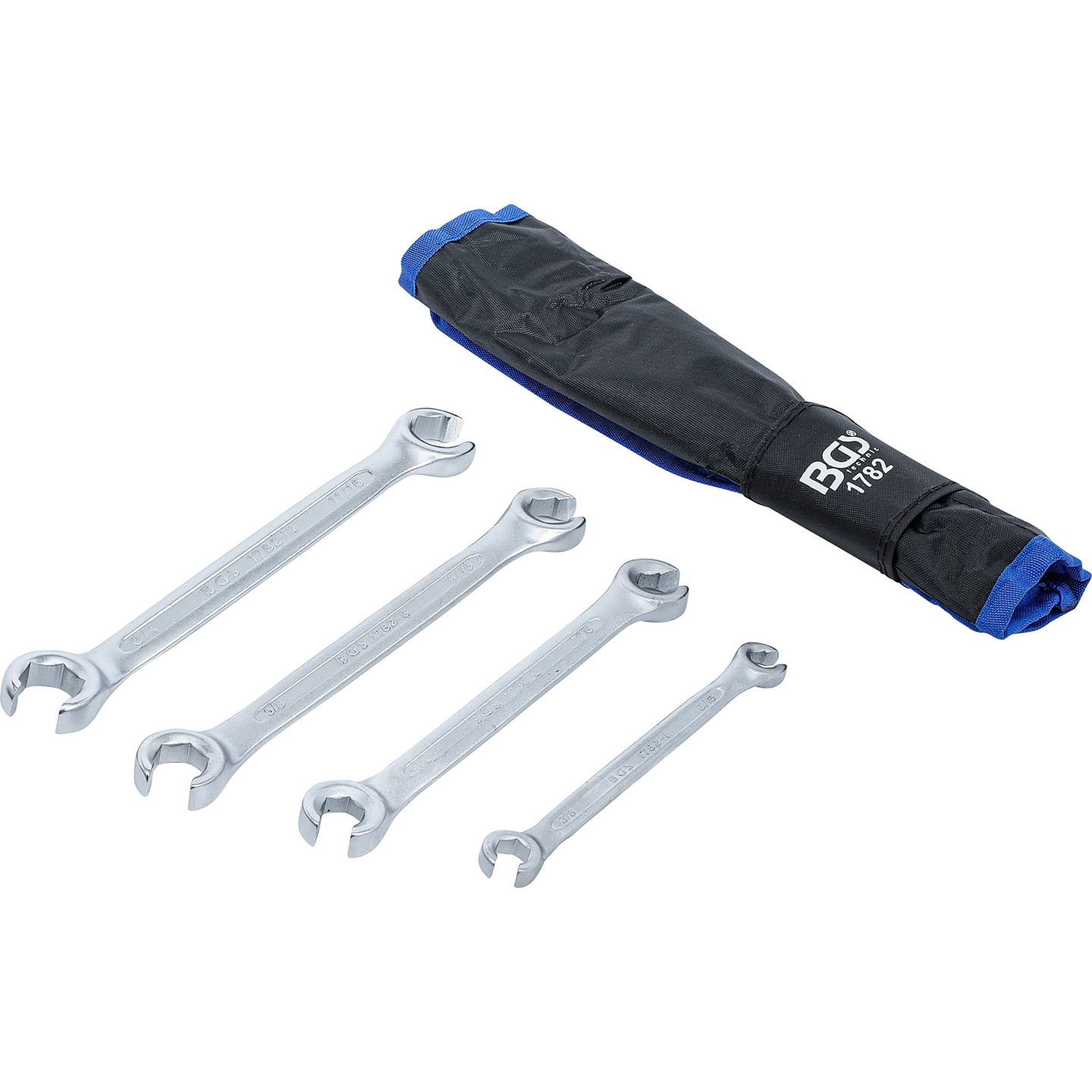 Ring/steeksleutel set 12-delig INCH maten
