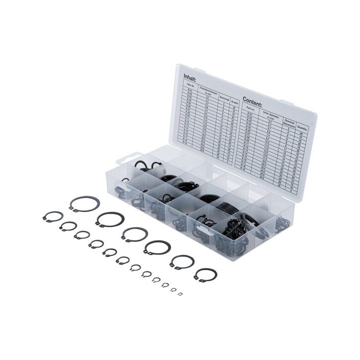 Assortiment borgring/circlip buitenwerks INCH 300 st.