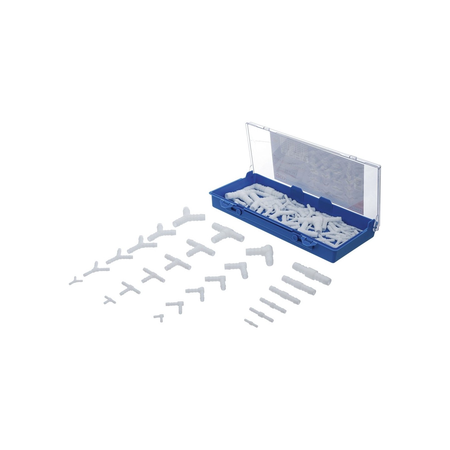 Assortiment koperen ringen INCH maten 75 delig
