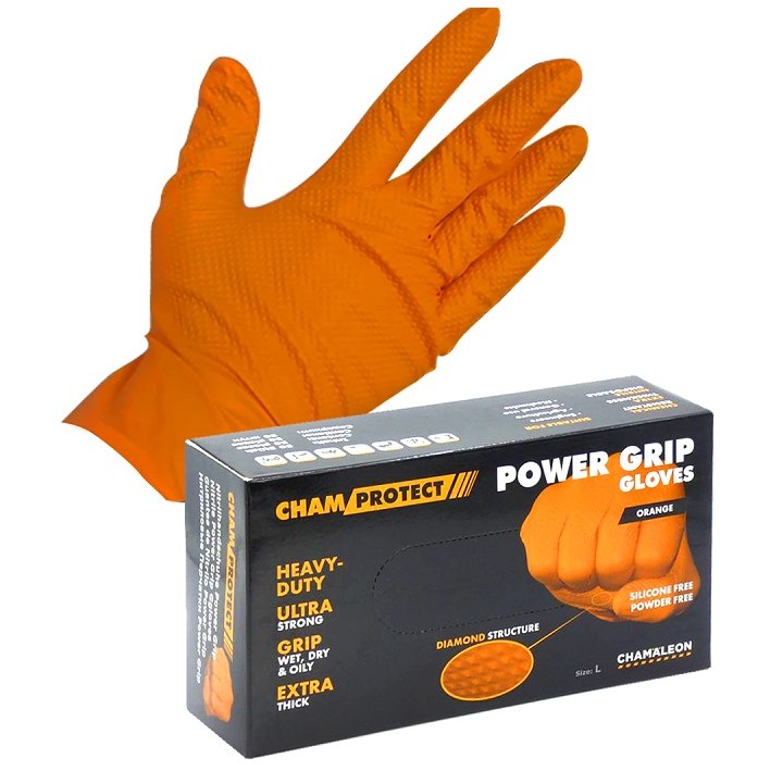 POWER Grip nitril handschoenen - doos 25 paar - Chamäleon