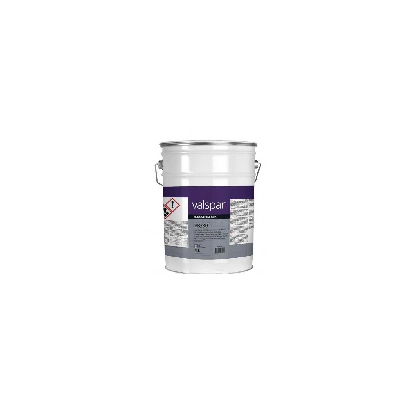 PB330 Fast Drying Anti-Corrosion Primer “Tintable” - 4 Liter Valspar VIM