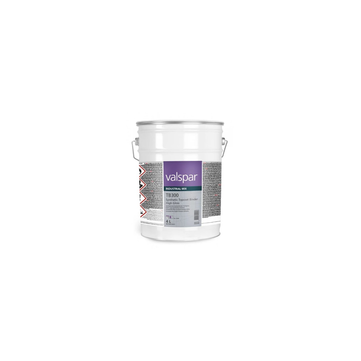 4L Synthetic Topcoat binder Performance high gloss TB300 Valspar VIM