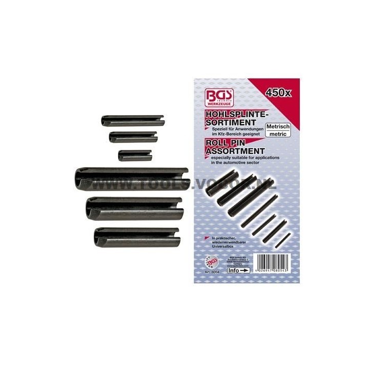 Assortiment spanstiften 450-delig