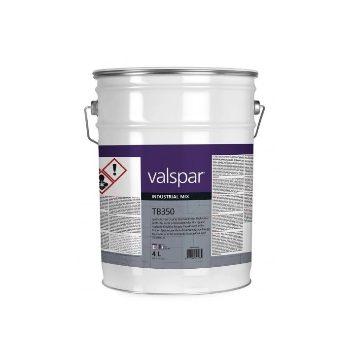 4L TB350 Synthetic fast drying Topcoat binder high gloss Valspar VIM