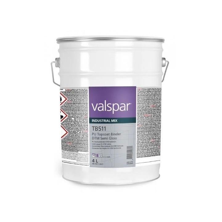 4L TB511 PU Topcoat binder DTM semi gloss Valspar VIM