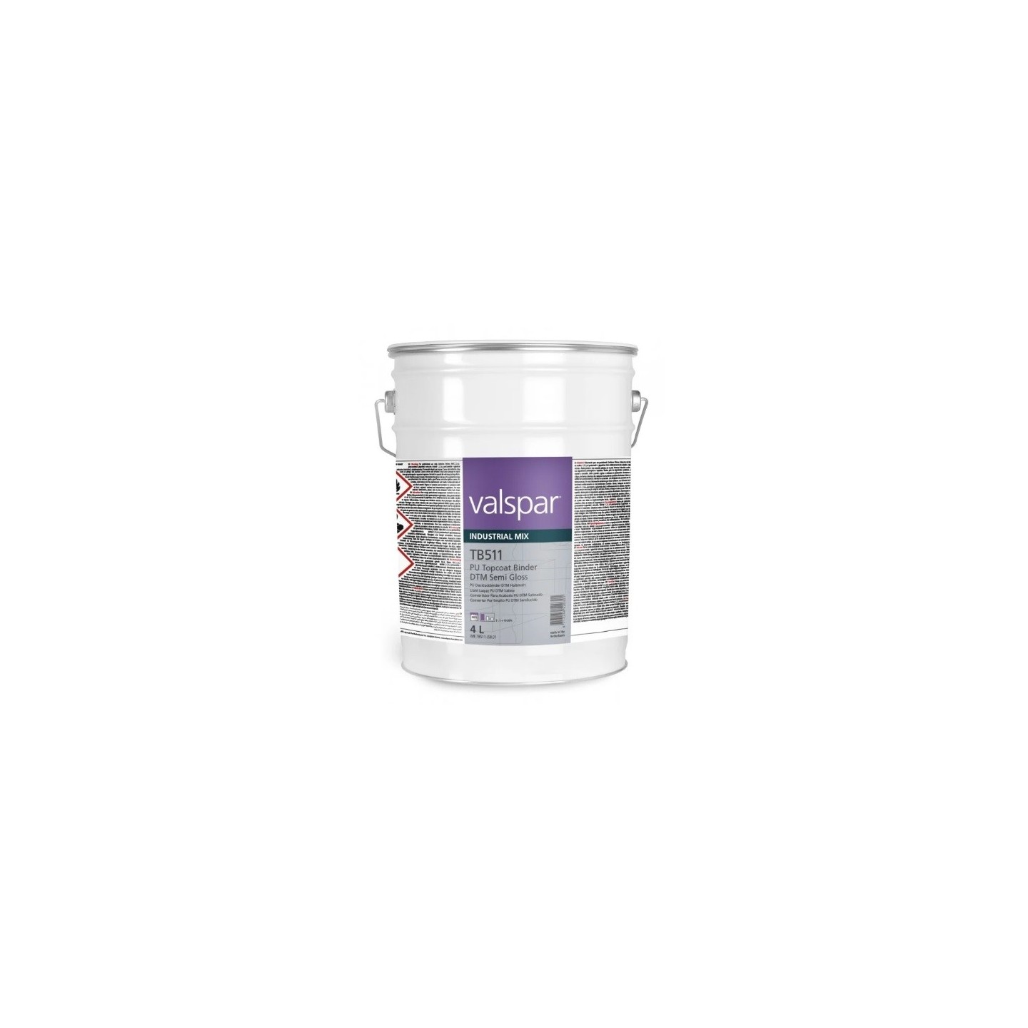 4L TB511 PU Topcoat binder DTM semi gloss Valspar VIM