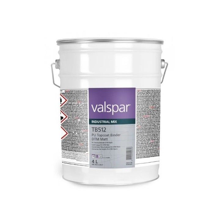 4L TB512 PU Topcoat binder DTM Matt Valspar VIM