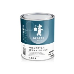 1-902 Polyester Spray Filler 1.5 kg De Beer