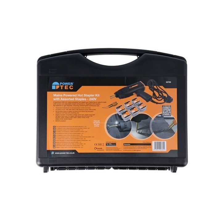 Kunststof reparatie systeem POWER-TEC - Hot Stapler 240 V