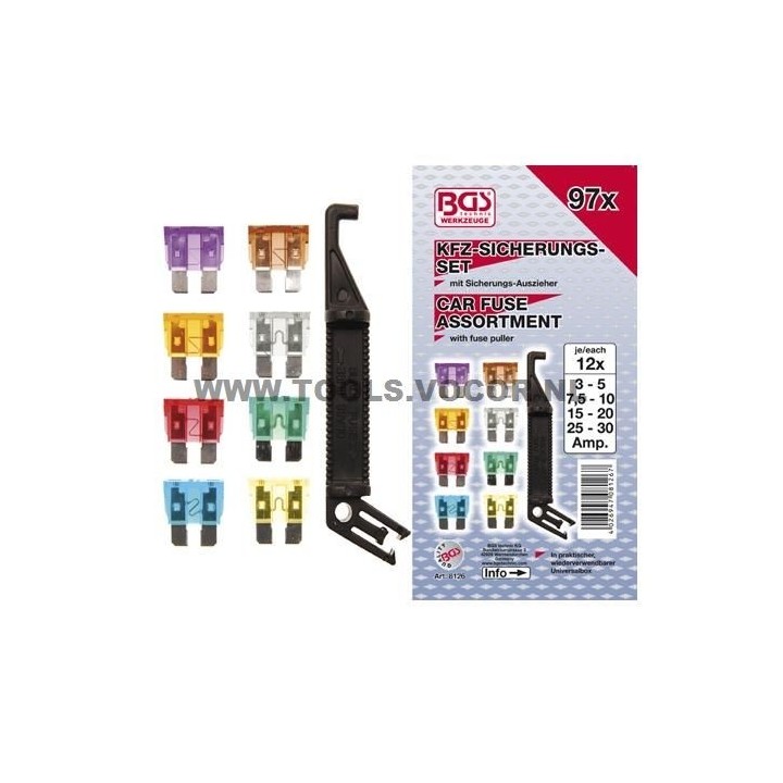 Assortiment zekeringen 97-delig