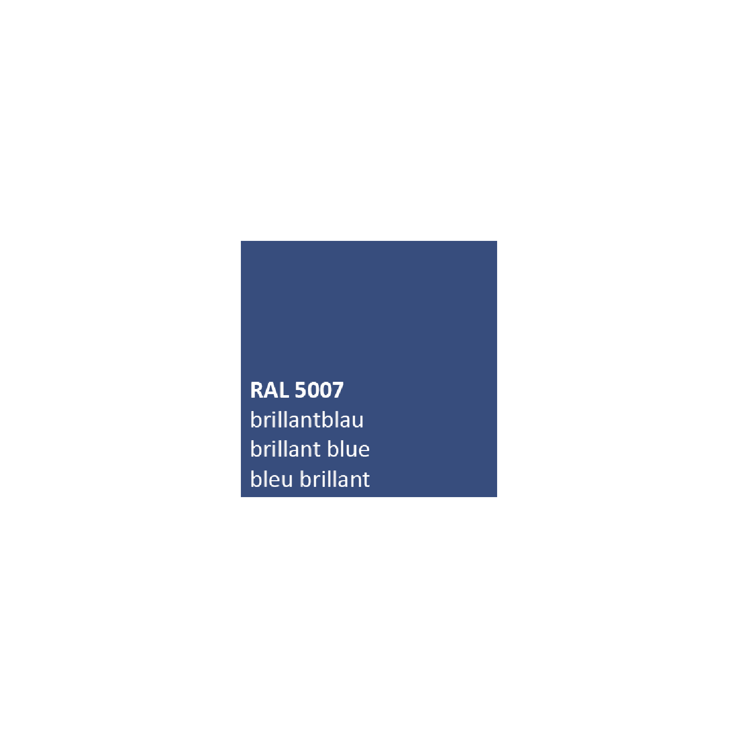 Blauw RAL 5007 zijdeglans 500 gram
