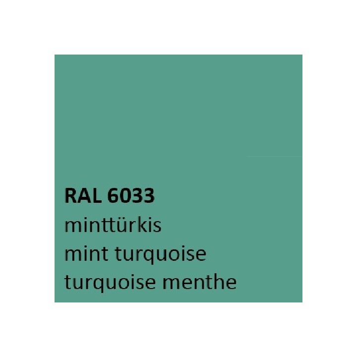 Mint turquoise RAL 6033 zijdeglans 500 gram