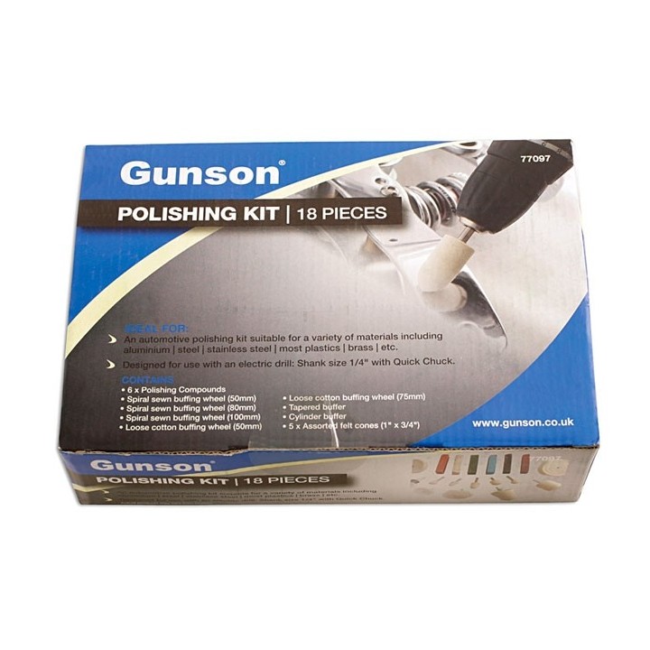 Polijstset PRO 18-delig GUNSON