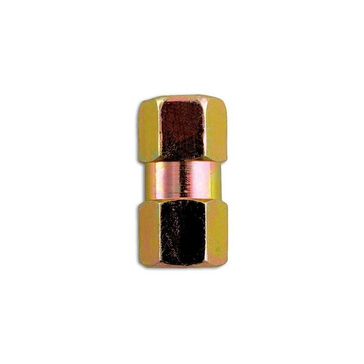 Nippel Metrisch dubbel female M10x1.0mm
