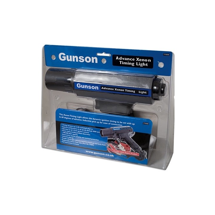 Stroboscoop / timing lamp met vervroeging, GUNSON
