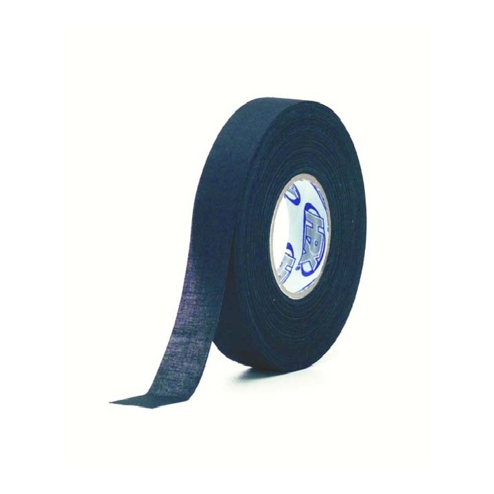 Linnen tape voor kabelbescherming, zwart 19mm x 25M