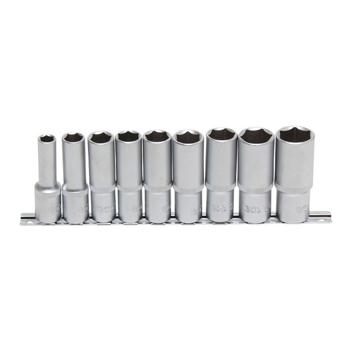 Doppenset 1/2" 9-delig LANGE UITVOERING