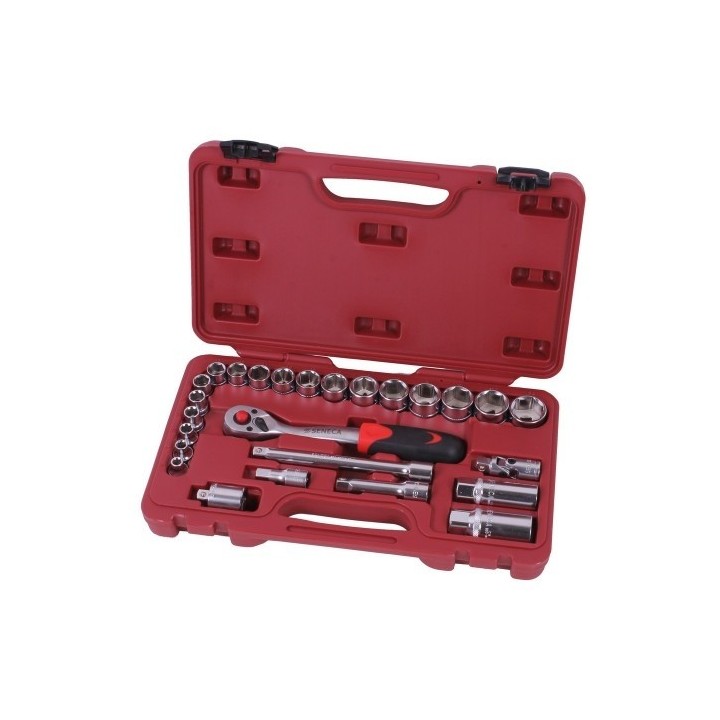 Doppenset 3/8" 26 delig Metrisch