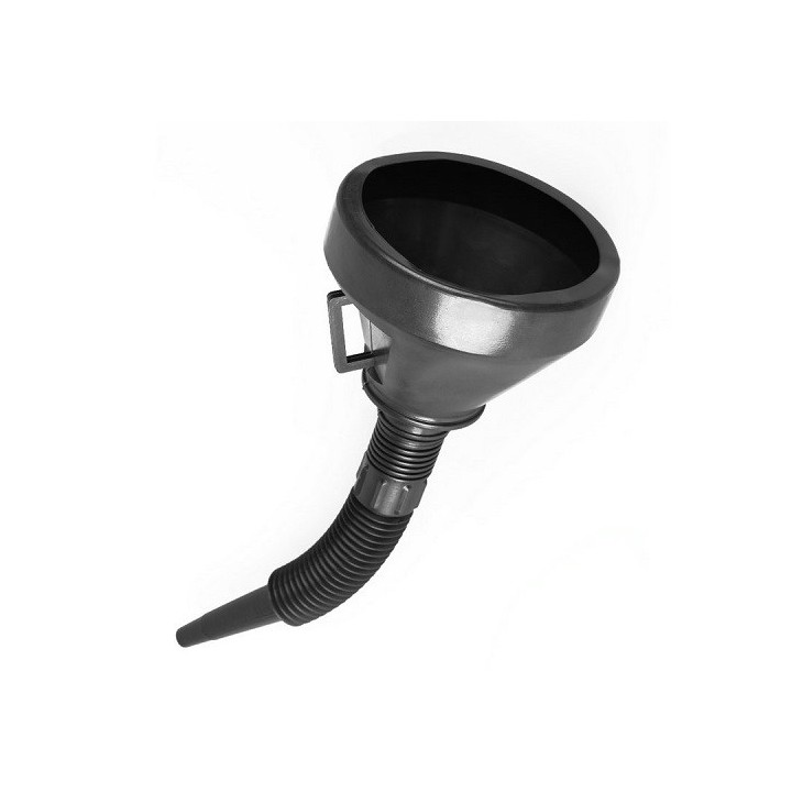 Trechter zwart 27 cm met flexibele tuit