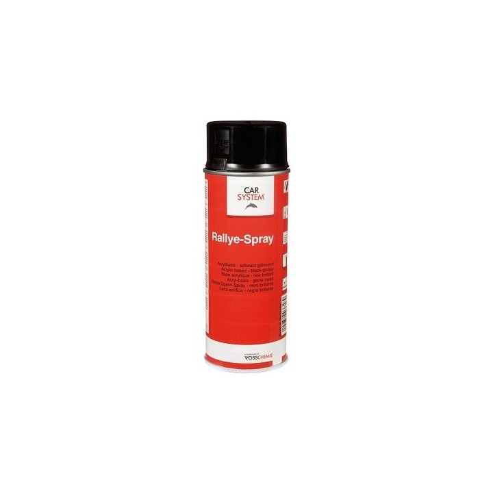 Rally spray glanzend zwart spuitbus 400ml - Car System