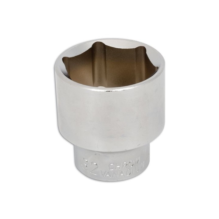 Dop zeskant 1/2" aansluiting van 10 t/m 32mm