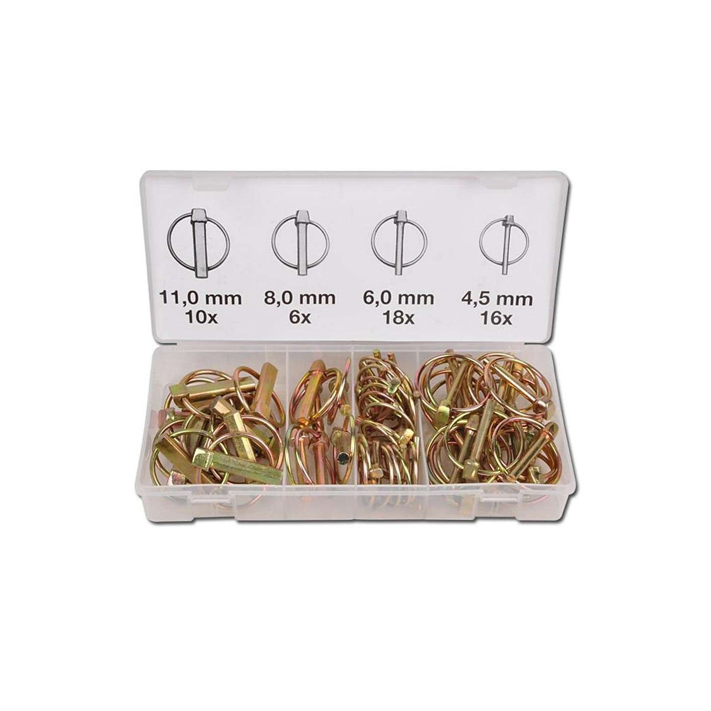 Assortiment Borgpennen 50 stuks