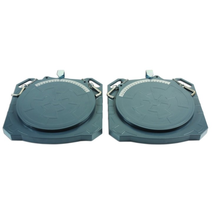 Uitlijnplaten set 2 stuks - Aluminium 4000 kg (set) - GUNSON