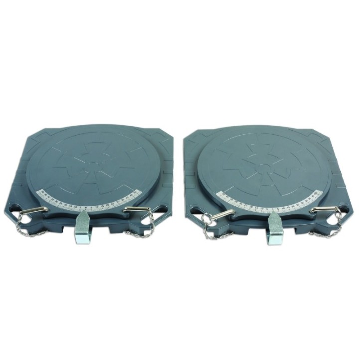 Uitlijnplaten set 2 stuks - Aluminium 4000 kg (set) - GUNSON