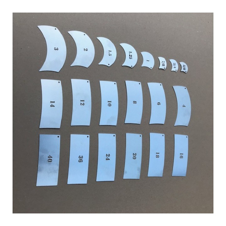 Radius set / Sweep set small - 20 delig