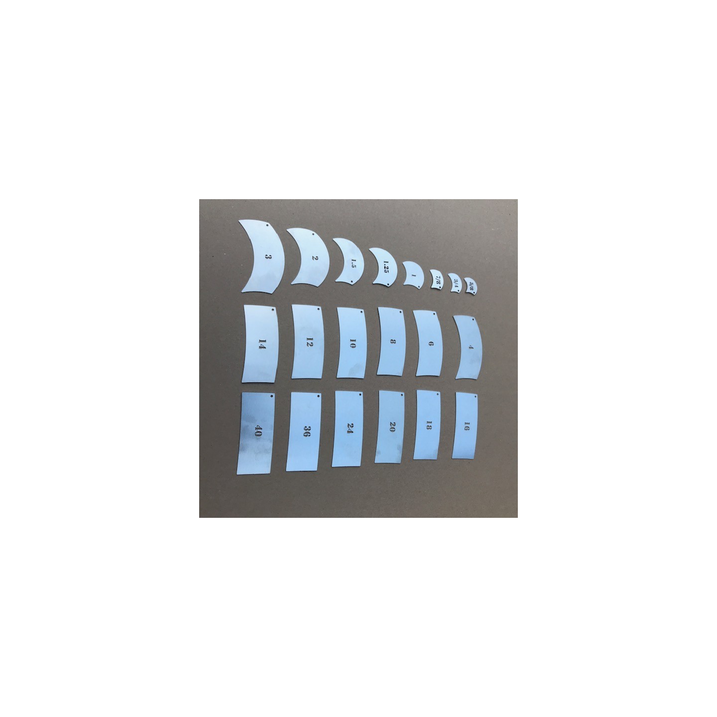 Radius set / Sweep set small - 20 delig