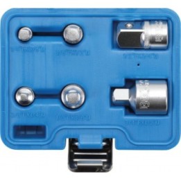 Doppenset 1/2" 9-delig LANGE UITVOERING