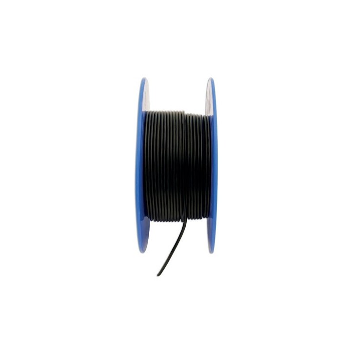 Draad 1.0 mm2 zwart PVC