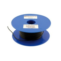 Draad 1.0 mm2 zwart PVC
