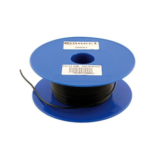 Linnen tape voor kabelbescherming, zwart 19mm x 25M