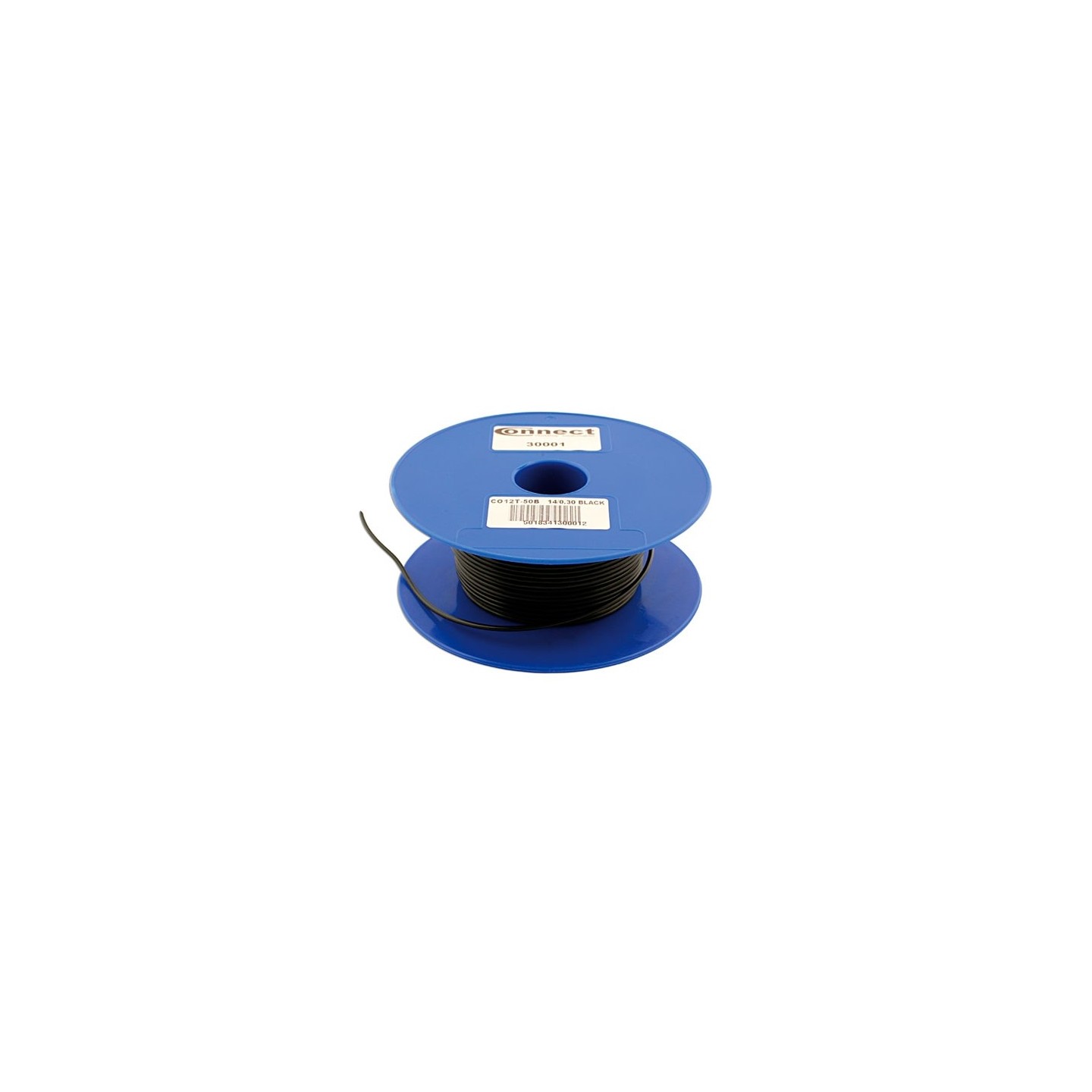 Draad 1.0 mm2 zwart PVC