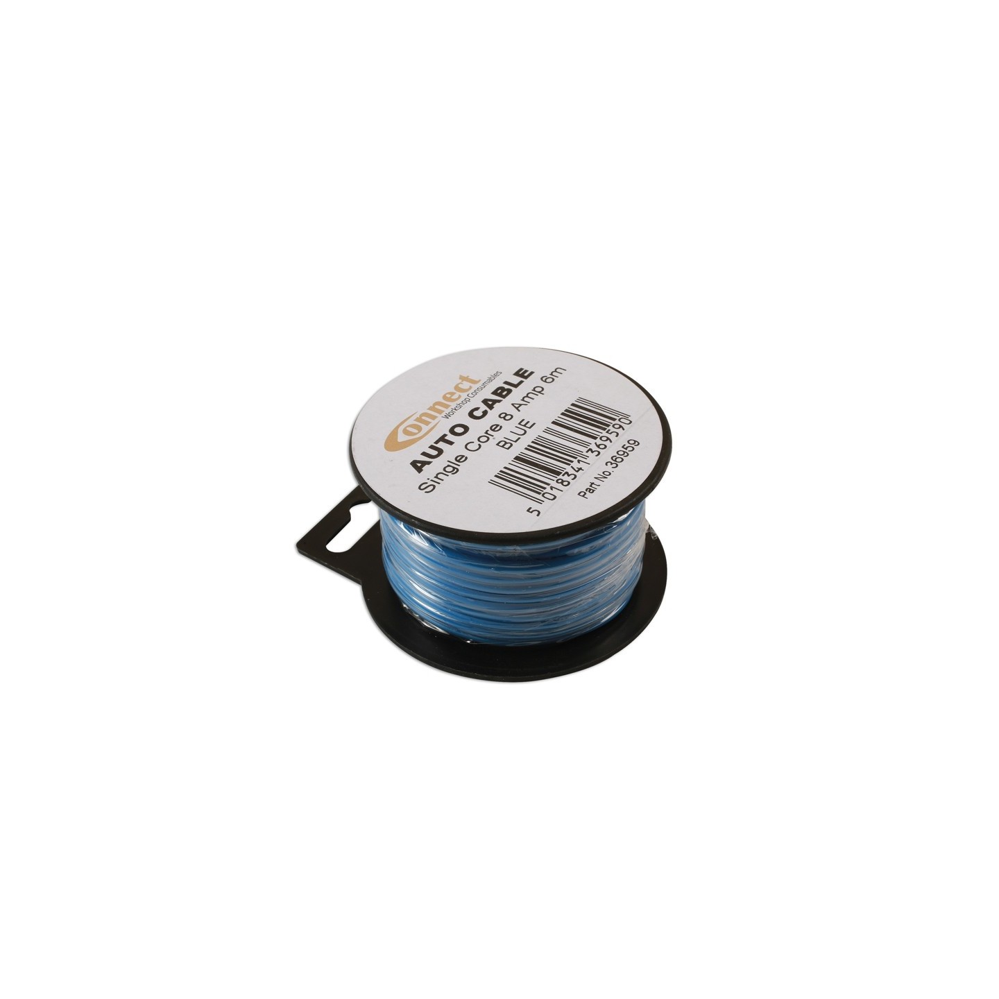Draad 1mm2 blauw PVC - mini haspel 6 meter
