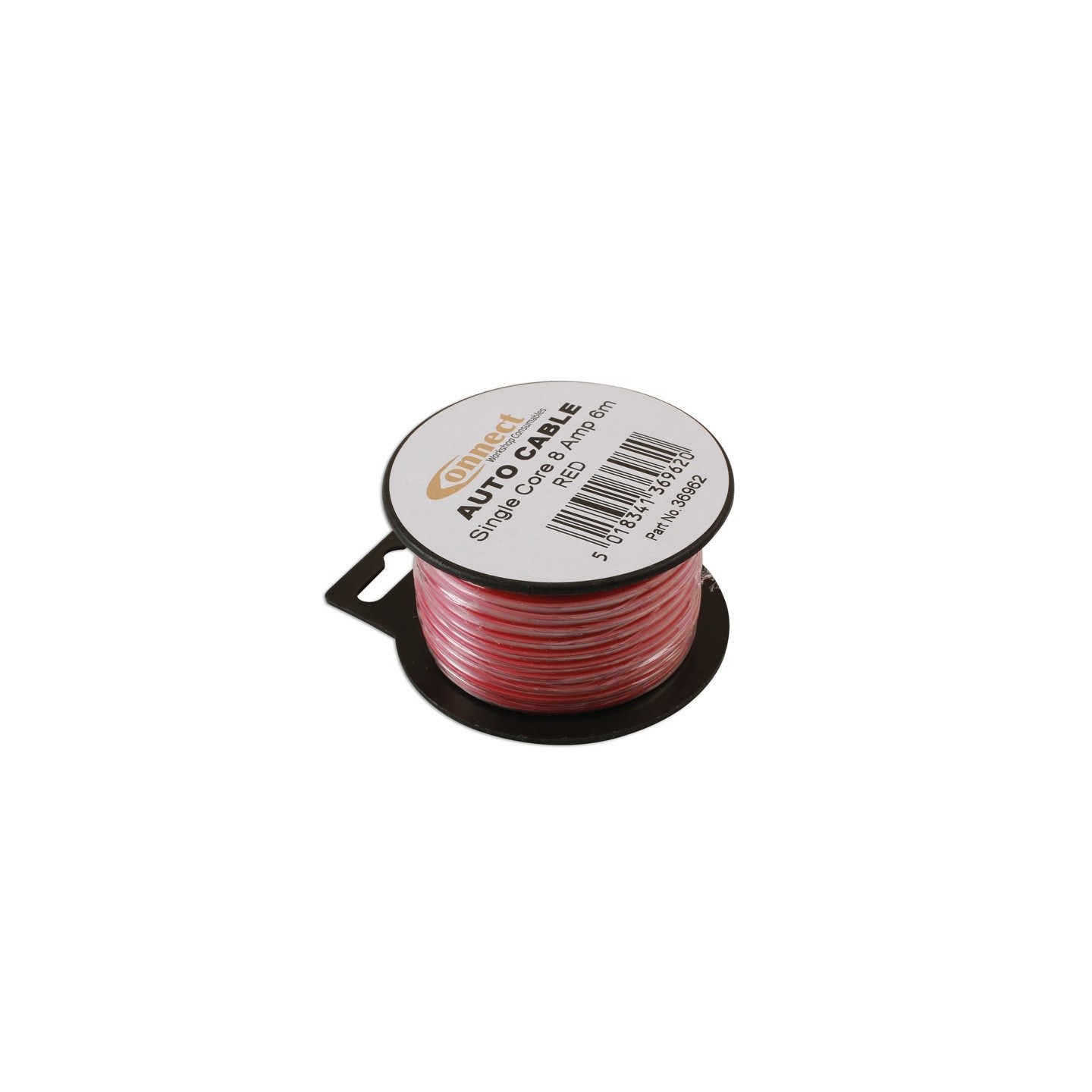 Draad 1mm2 rood PVC - mini haspel 6 meter