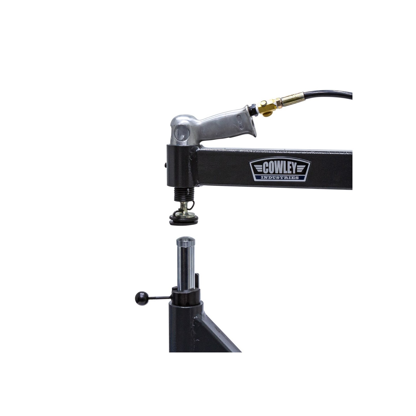 Pneumatische hamer / planeerhamer / planishing hammer met onderstel