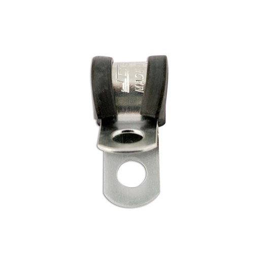 Leidingclips met rubber voering 6mm - 50 stuks